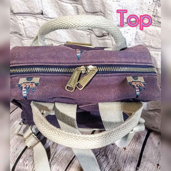 Disney Parks x loungefly Disneyland sleeping beauty castle canvas day backpack - Picture 6 of 10